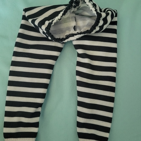 Doll black and white Striped pants - Picture 3 of 3